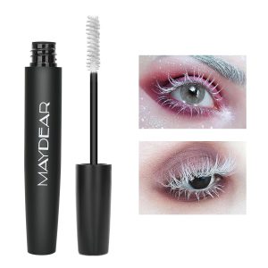 Maydear White Mascara – Volumizing, Curling & Lengthening Mascara for Intense Definition & Long-Lasting Smudge-Proof Wear – Perfect for Party & Stage Makeup