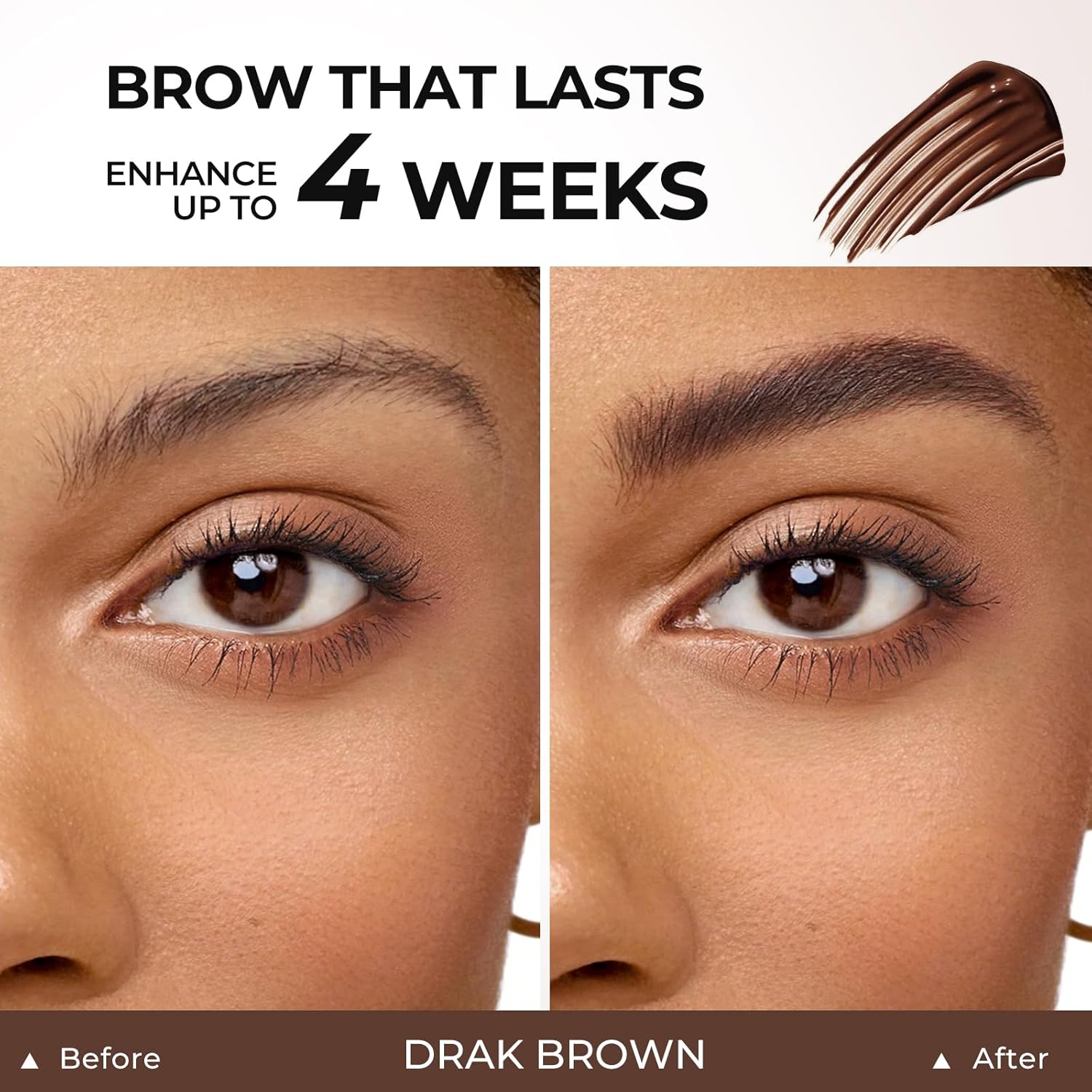 SACE LADY Eyebrow Color Kit for Women, Long Last Effect Up to 4 Weeks, Waterproof Sweat-proof, Natural Brows Cream Color DIY at Home, Vegan & Cruelty Free, 0.5Fl Oz*2 (02 DARK BROWN) - Image 2