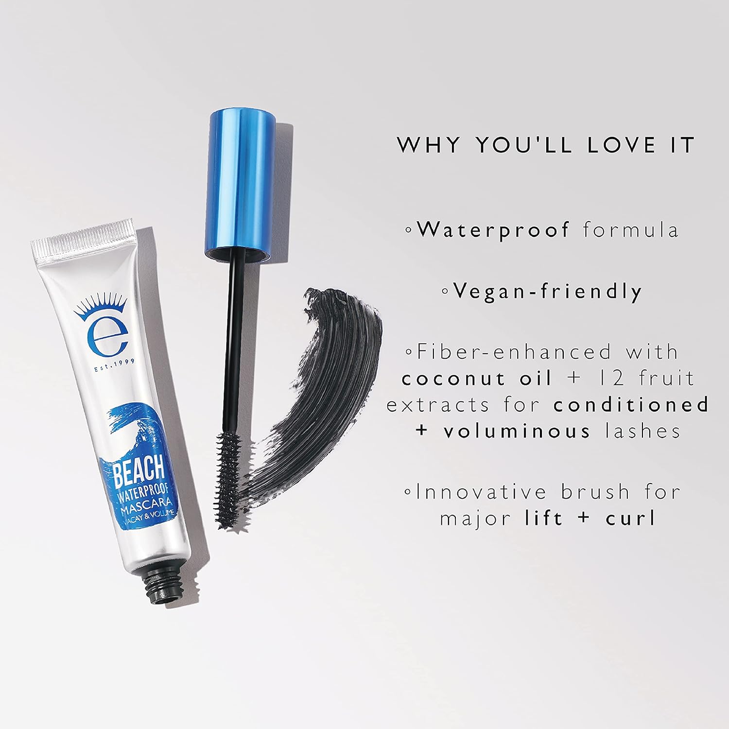Eyeko Beach Waterproof Mascara - Volume & Lift - Coconut Oil-infused - Vegan 8ml - Image 7