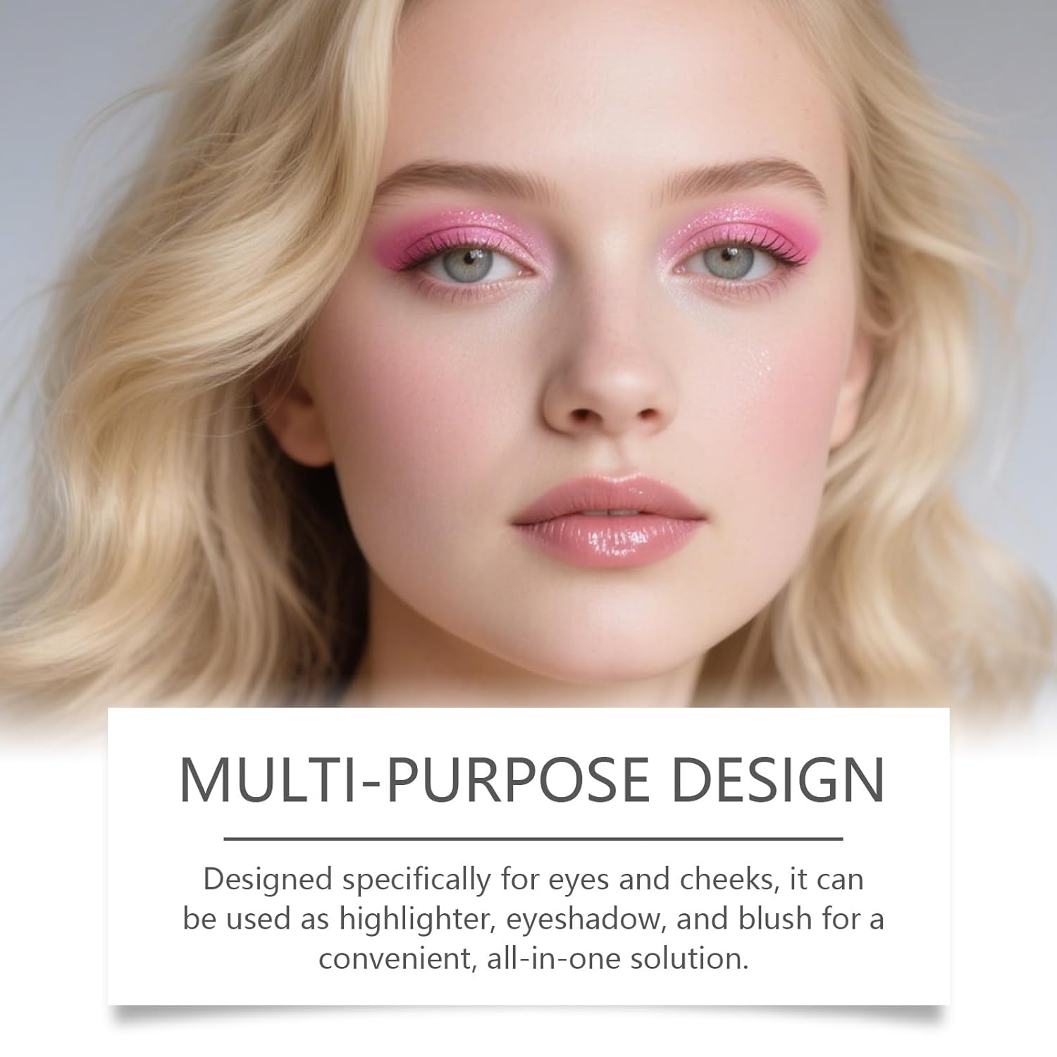 Eye & Cheek Palette - Eyeshadow and Highlighter Makeup, Face Highlighter Palette for Women, Multitasking Blush, Highlighting Eye & Cheek Palette, 4-In-1Makeup Palettes Kit - Image 5