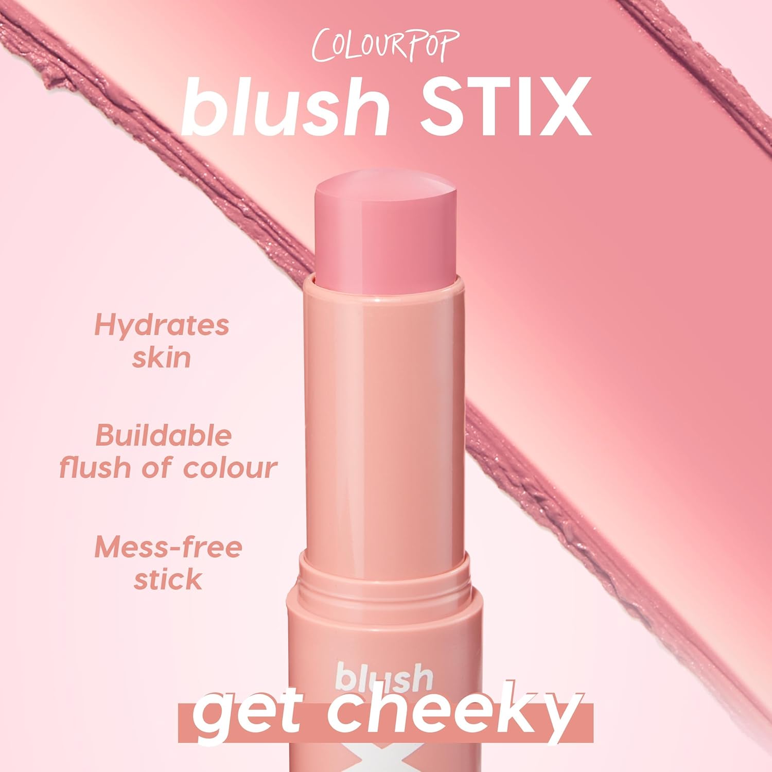 ColourPop Blush Stix - Cream Blush Stick with a Blendable, Hydrating Formula and Natural, Skin-Like Finish - Glowy Summer Makeup for Cheeks, Eyes & Lips - 25/8 (0.28 oz) - Image 3