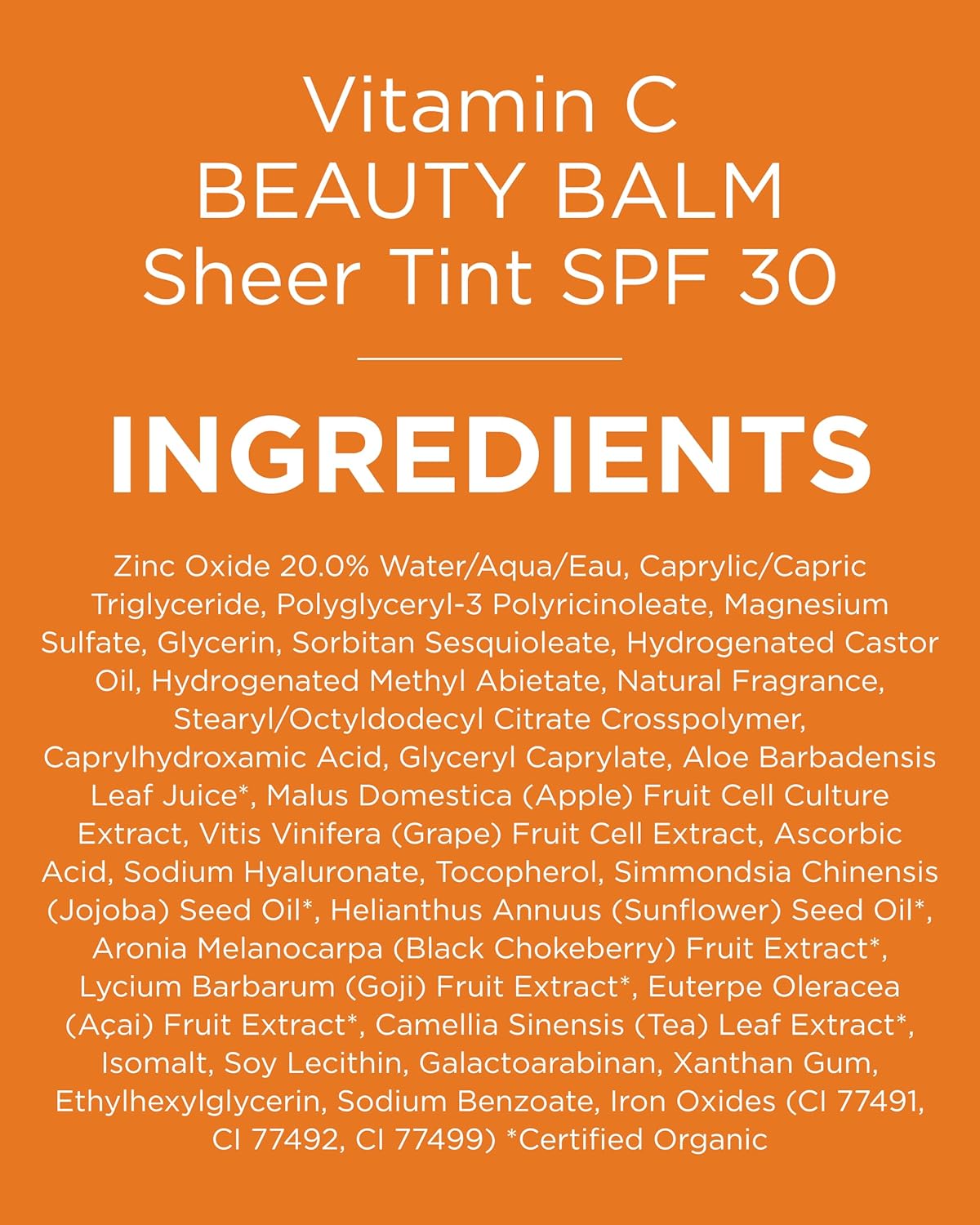 Andalou Naturals Vitamin C BB Beauty Balm Sheer Tint SPF 30 - 2-in-1 BB Cream & Mineral Sunscreen for Face - With Non-Nano Zinc Oxide Skin Protection - 2 fl oz - Image 9