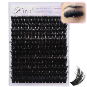 200D Lash Clusters 12-20mm Cluster Eyelash Extensions Thick Volume Eyelash Clusters 224pcs Mink False Eyelashes Clusters Soft Wispy Individual Lashes DIY Lash Extension, by KLHYIT