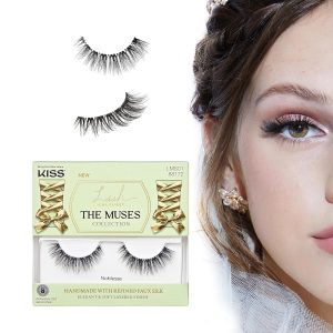 KISS The Muses, False Eyelashes, 'Noblesse', 12mm, Includes 1 Pair, Easy to Apply, Reusable Lash Clusters