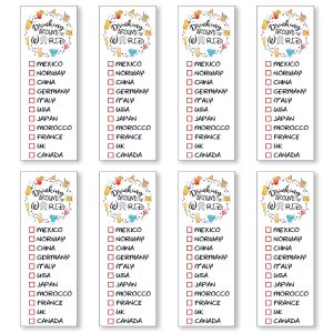 Drink Around The World Epcot Tattoo, Drinking Around The World Epcot Tattoo, Epcot Tattoo Drink Around The World, Pack of 8 Tattoos, A Perfect Complement To The Drinking Around The World Epcot Shirt