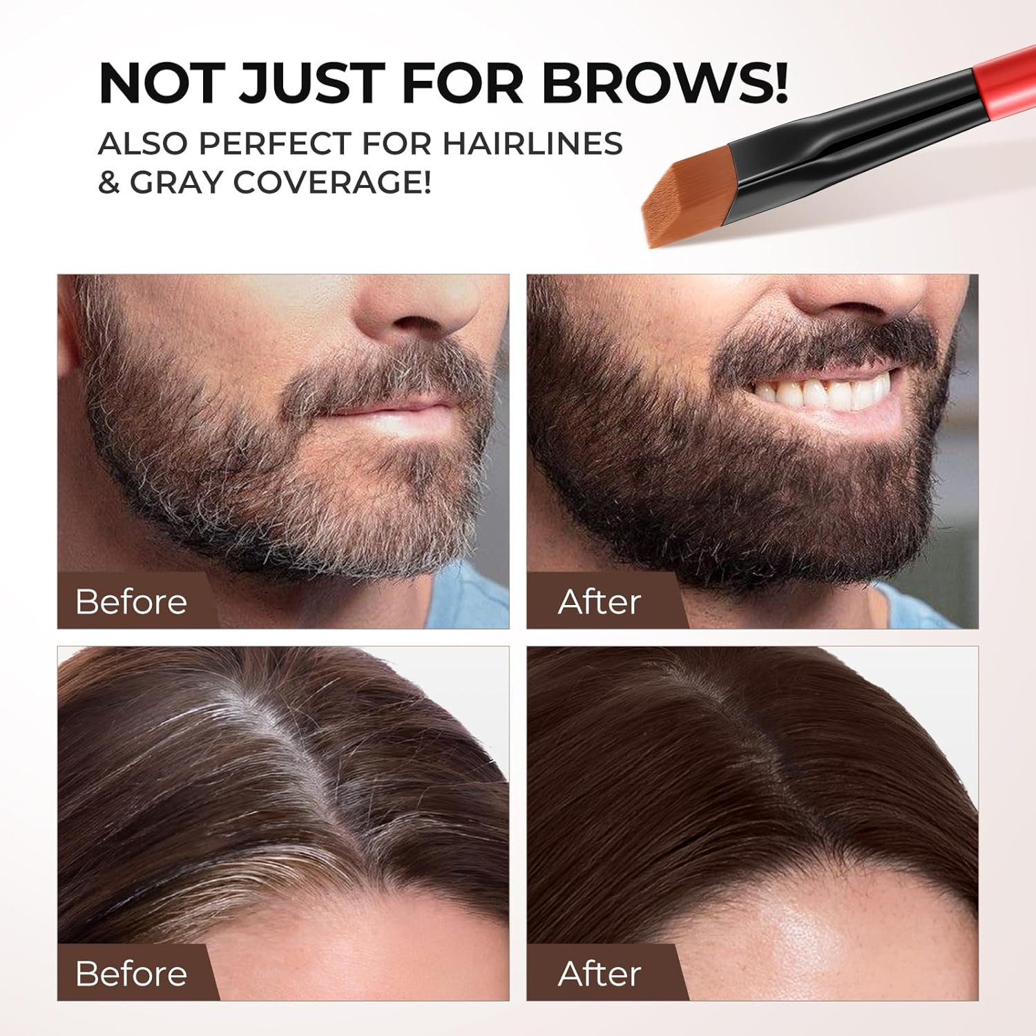 SACE LADY Eyebrow Color Kit for Women, Long Last Effect Up to 4 Weeks, Waterproof Sweat-proof, Natural Brows Cream Color DIY at Home, Vegan & Cruelty Free, 0.5Fl Oz*2 (02 DARK BROWN) - Image 5