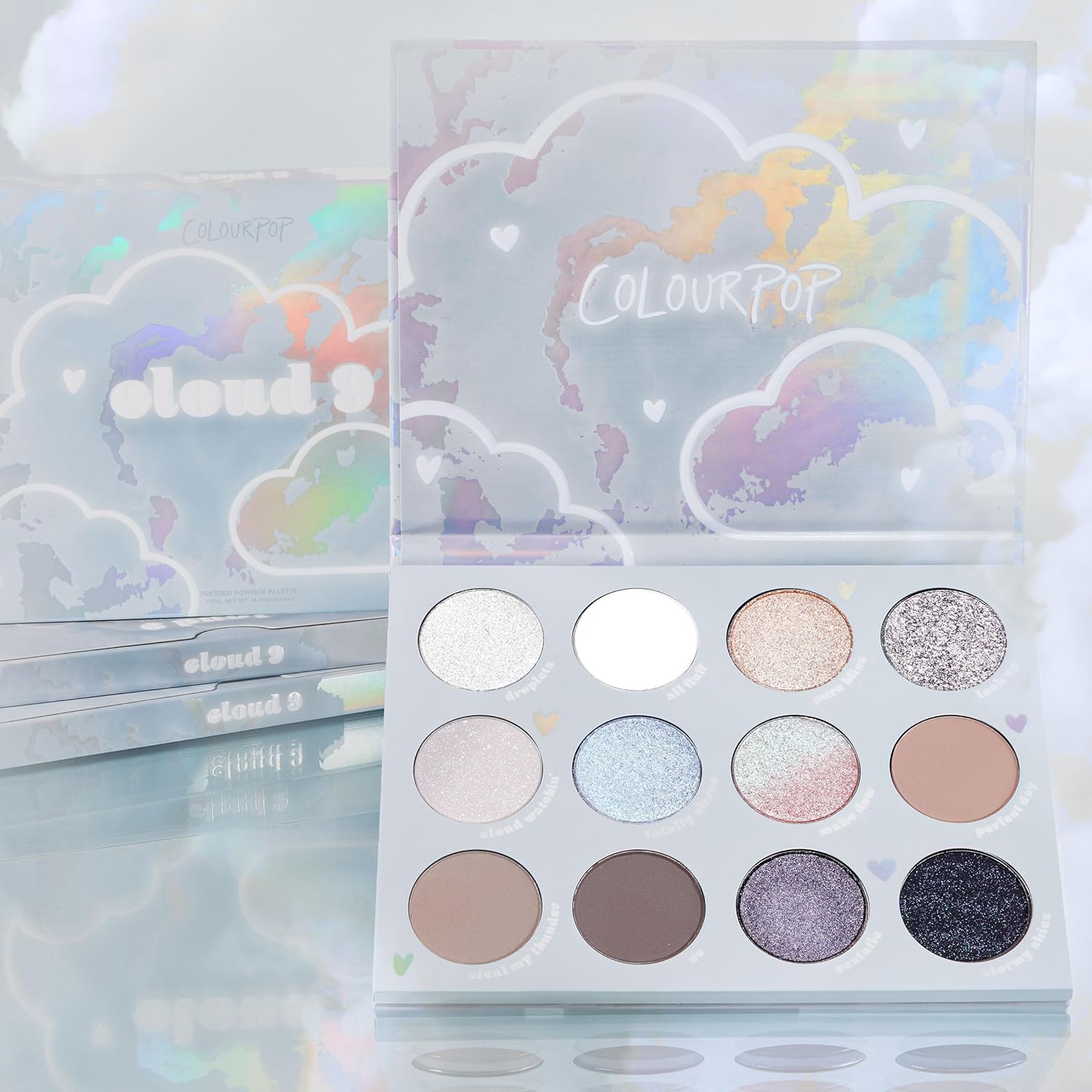 ColourPop Eyeshadow Palette - Eye Makeup Palette with Matte, Metallic, Matte Sparkle & Glitter Finishes - High-Pigment Eye Makeup with a Long-Wearing Formula - Cloud 9 (0.49 oz) - Image 6