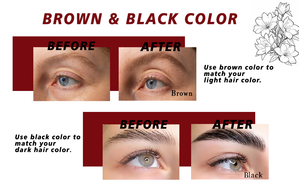 Brown &amp; Black Color