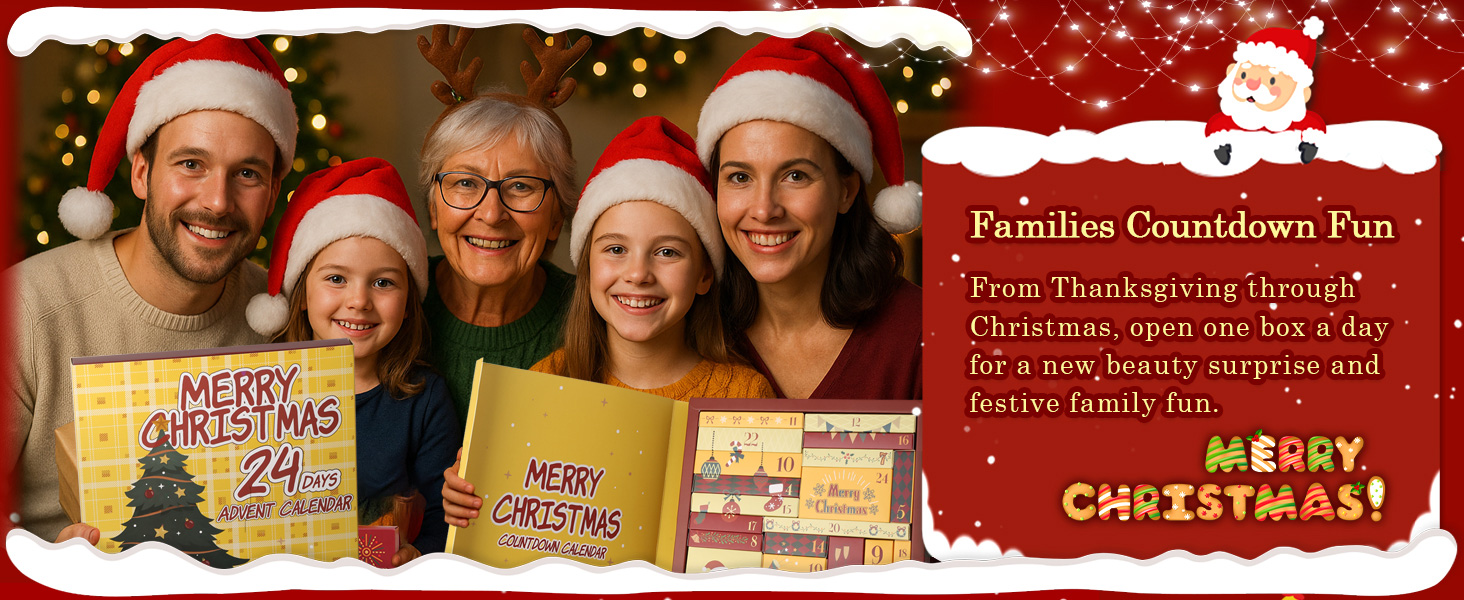 makeup calendar individually christmas countdown