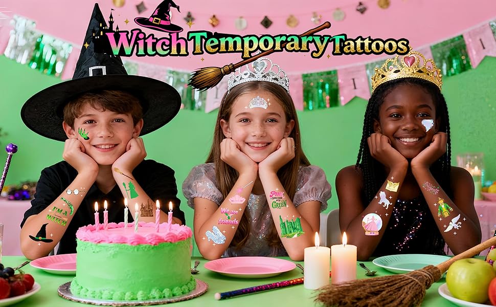 Witch Temporary Tattoos