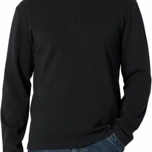 Amazon Essentials (Demi's Pick) Men's Relaxed-Fit Long Sleeve Henley