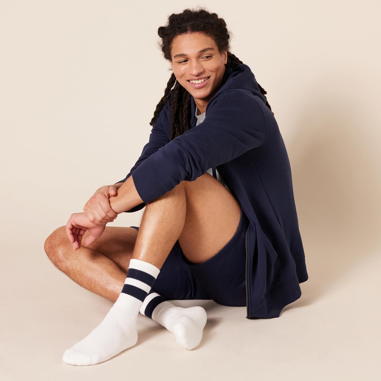 Amazon Essentials Men's Retro Stripe Crew Sock, 8 Pairs - Image 2