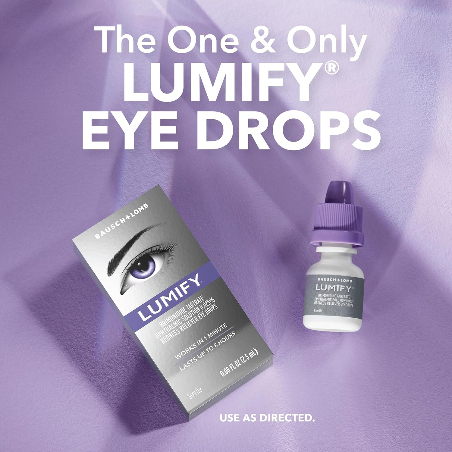 LUMIFY Eye Drops for Red Eyes, Redness Reliever for Brighter Looking Eyes, Works in 1 Minute & Lasts Up to 8 Hours, Eye Drops, 0.25 Fl Oz (7.5mL) - Image 5