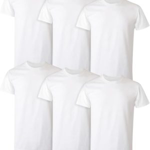 Hanes Men's Undershirt Packs, Stay-Tucked Soft Cotton Undershirts, Best Undershirts for Men, White/Black/Asstd Multipacks