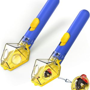 Bug Catcher for Kids, Insect Trap Kit with 6X Magnifier Glass - STEM Educational Exploration Tool for Indoor and Outdoor,Christmas Birthday Gifts Toys for Adults, Boys, and Girls (Blue 2PCS)