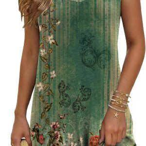 Ekouaer Swimsuit Coverup for Women Sleeveless Bathing Suit Cover Up 2026 Twisted Tank Beach Summer Dress A-line Sundress